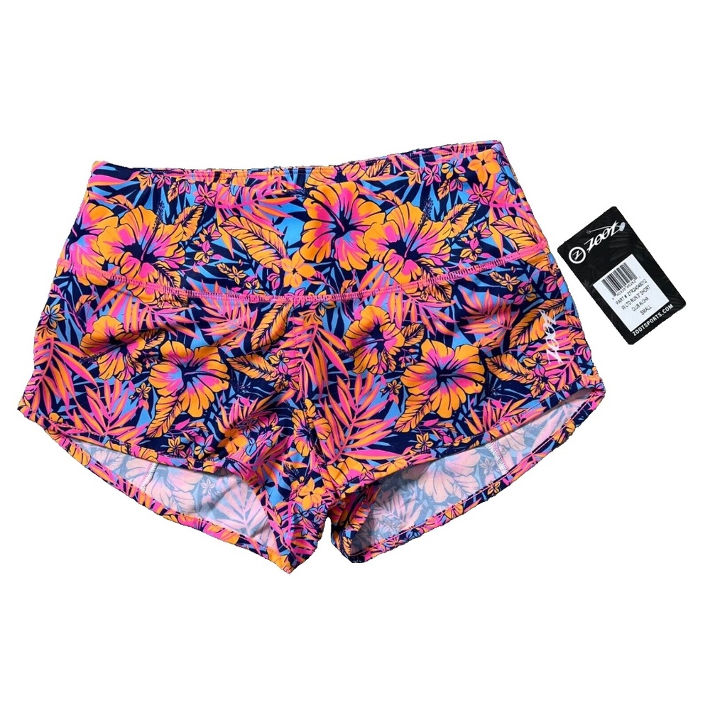 ZOOT - Women's Ltd Run 3" Short - Club Aloha - Tropical Print - Size Small (NWT)